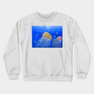 Jelly Fish Art Crewneck Sweatshirt